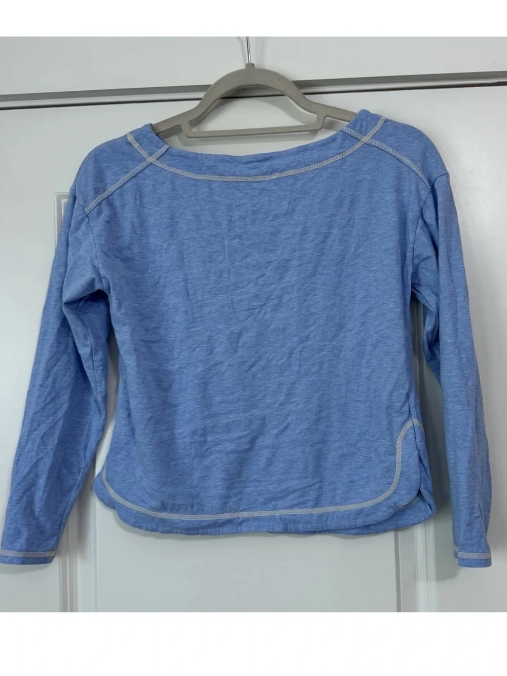 Free People Intimately Small Blue & White Thermal Pajama Set